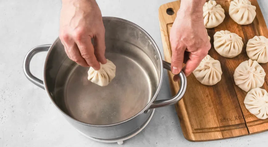 Хинкали с грибами: шаг 10