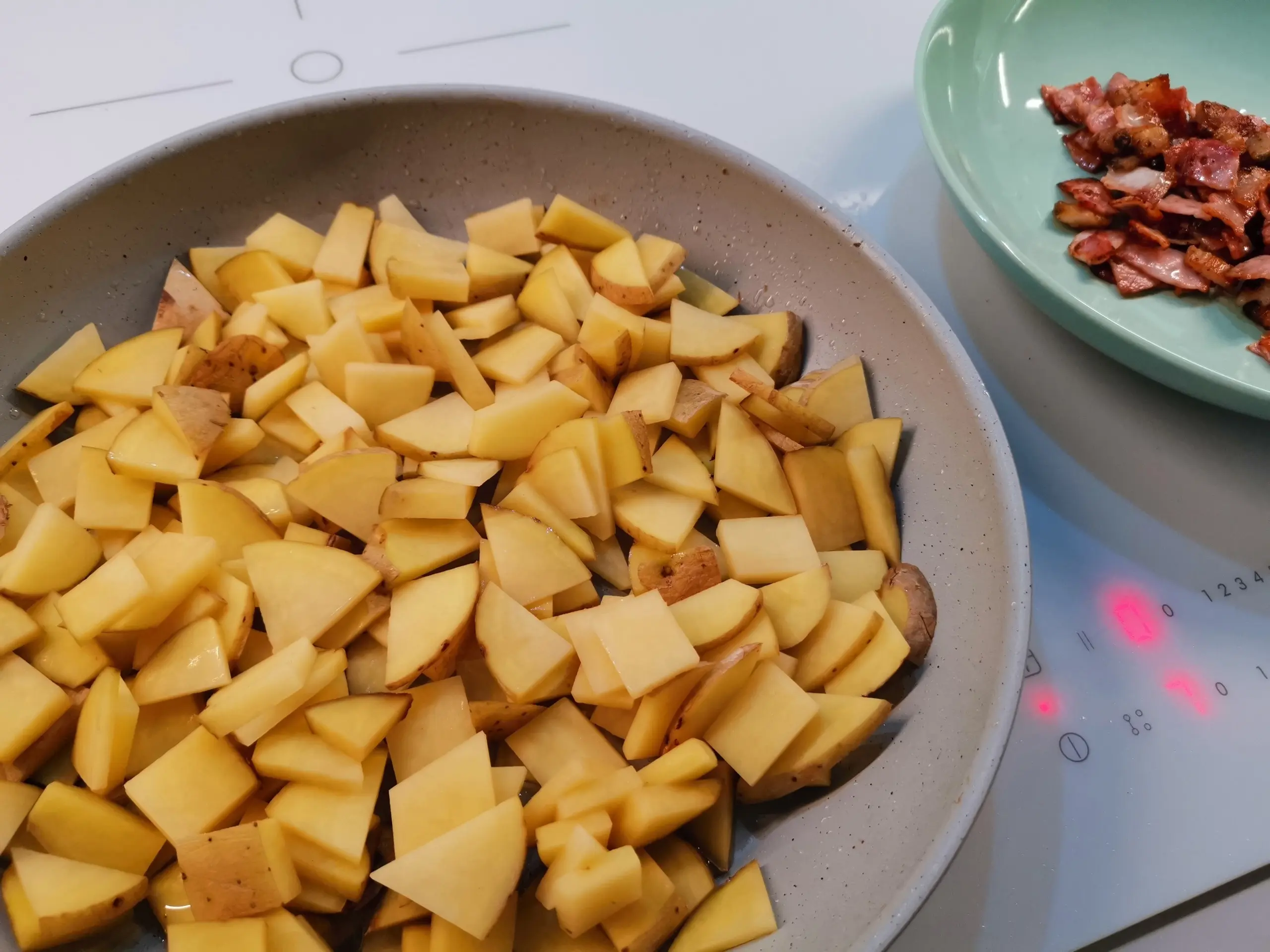 Шаг 10: Картофель с грибами