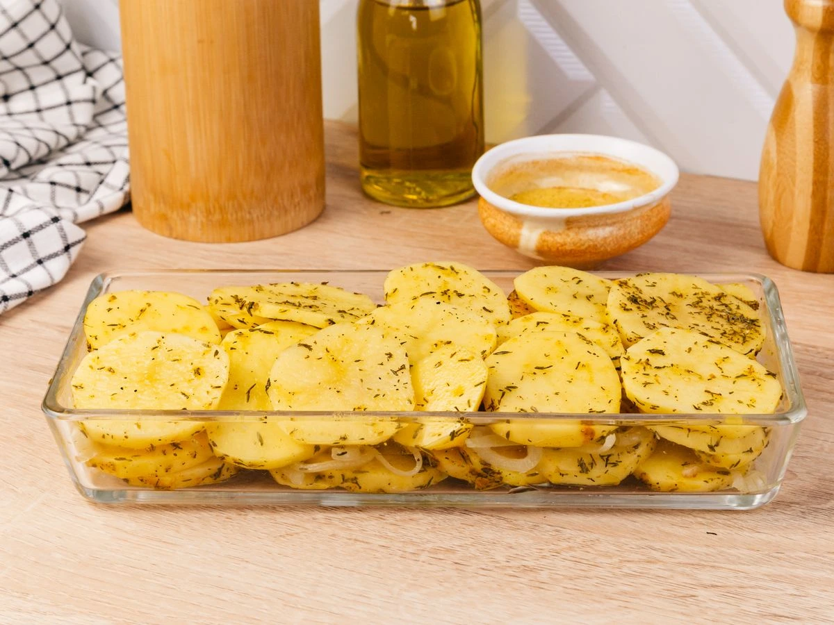 Шаг 10: Картофель в молоке, запеченный в духовке