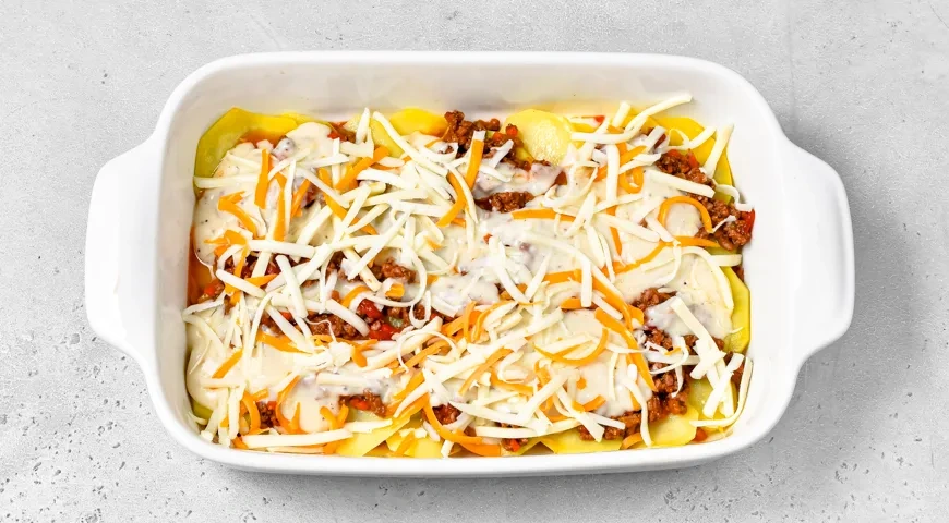 Картофельная лазанья с фаршем: шаг 10