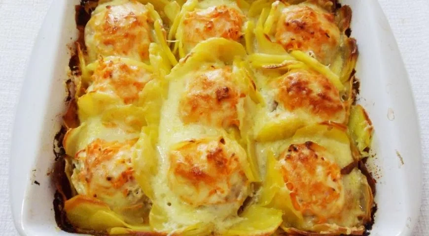 Котлеты с картошкой в духовке: шаг 10