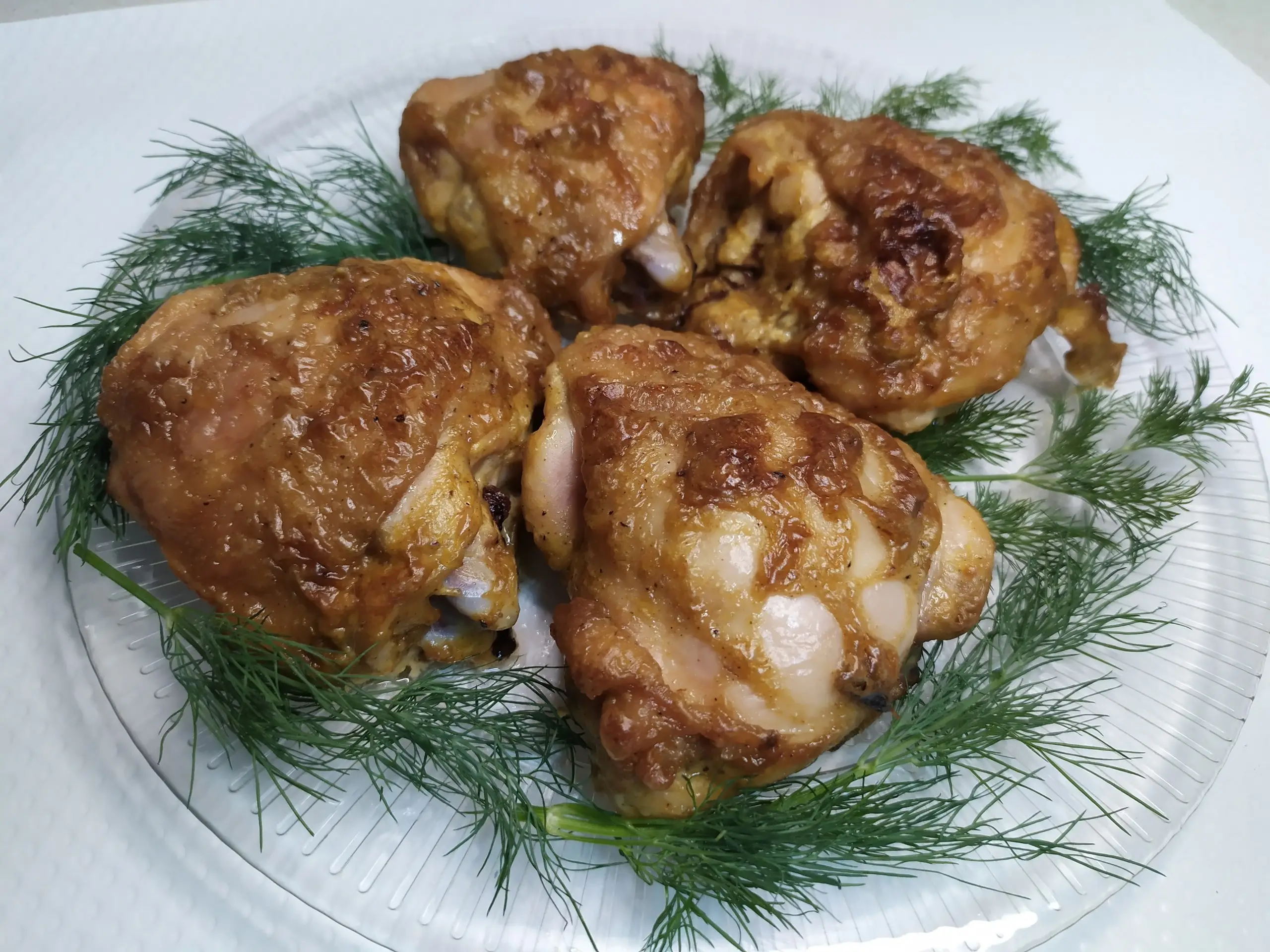 Шаг 10: Куриные бедра с горчицей