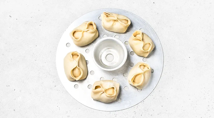 Манты с курицей: шаг 10