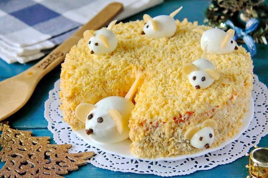 Шаг 10: Мимоза на год крысы