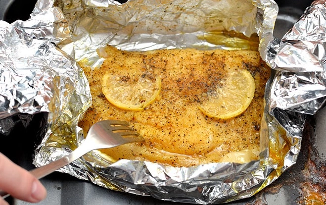 Шаг 10: Минтай в духовке