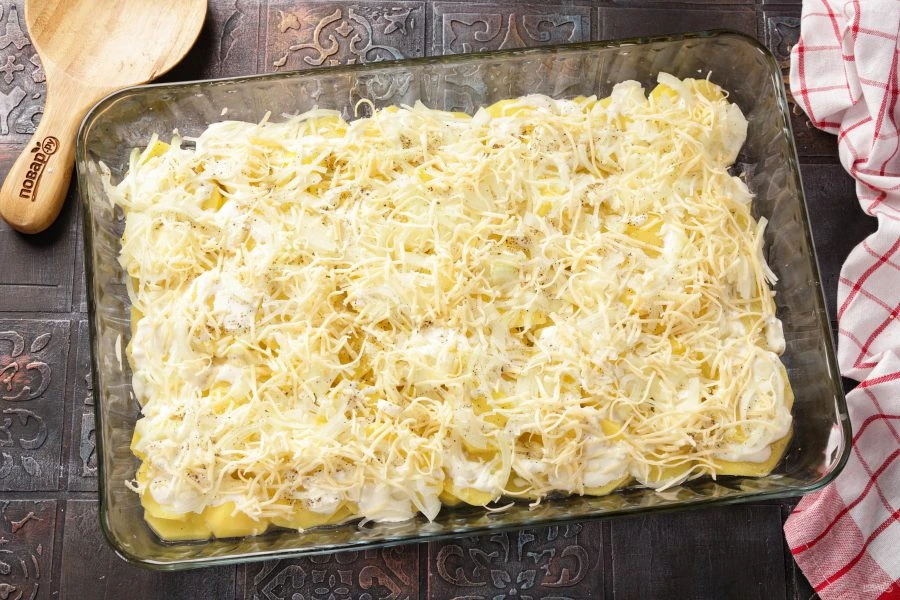 Шаг 10: Мясо пофранцузски из куриного фарш а