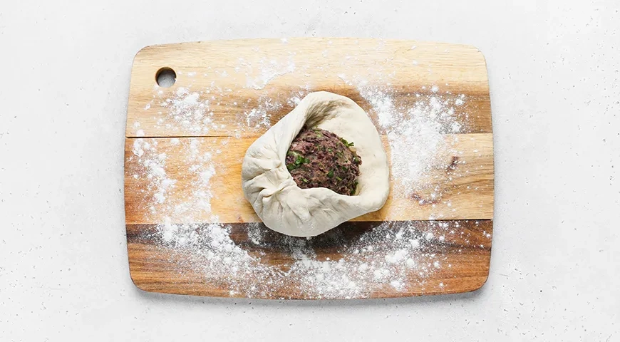 Осетинский пирог с фасолью (Кадурджин): шаг 10