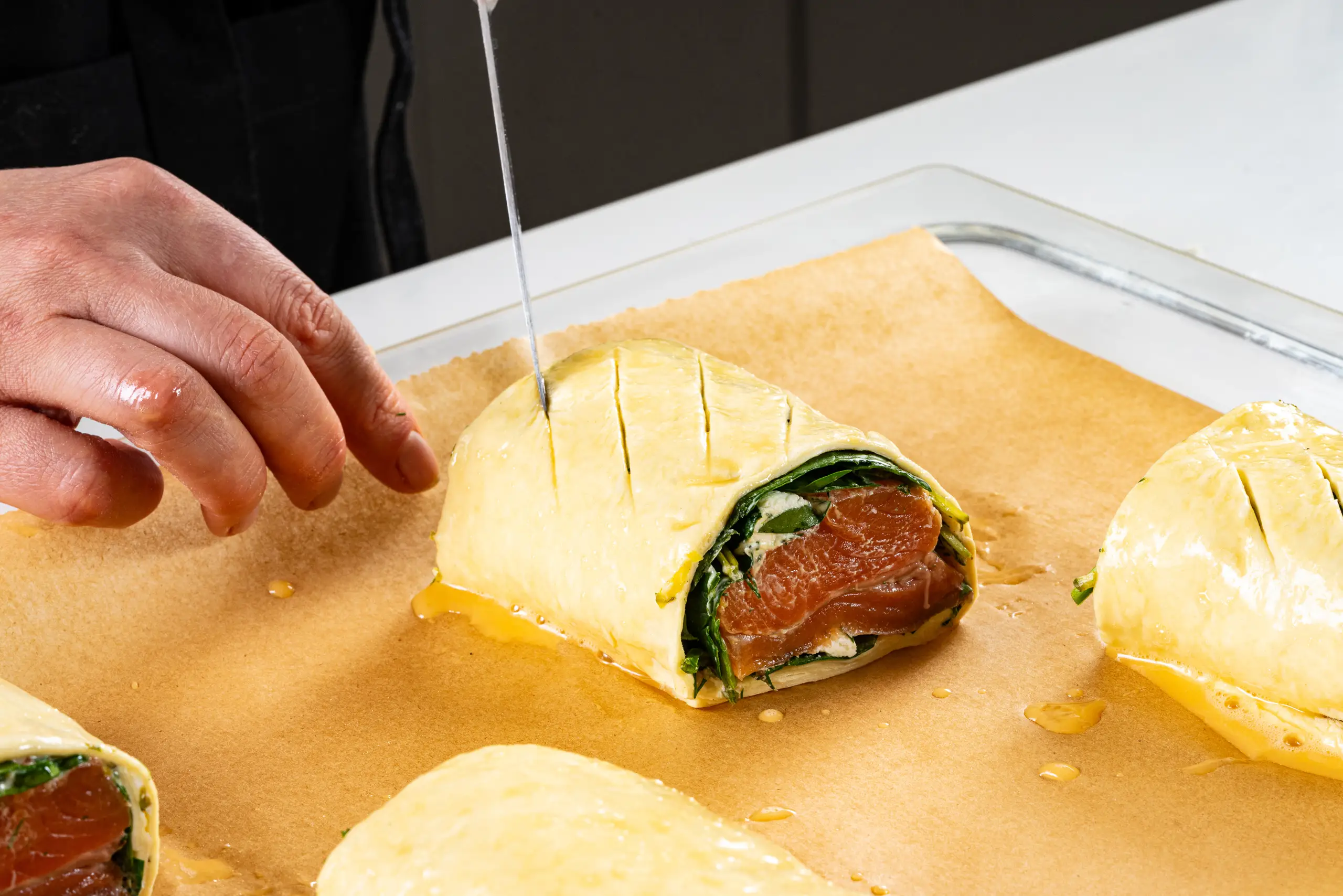 Шаг 10: Пироги из слоеного теста с форелью