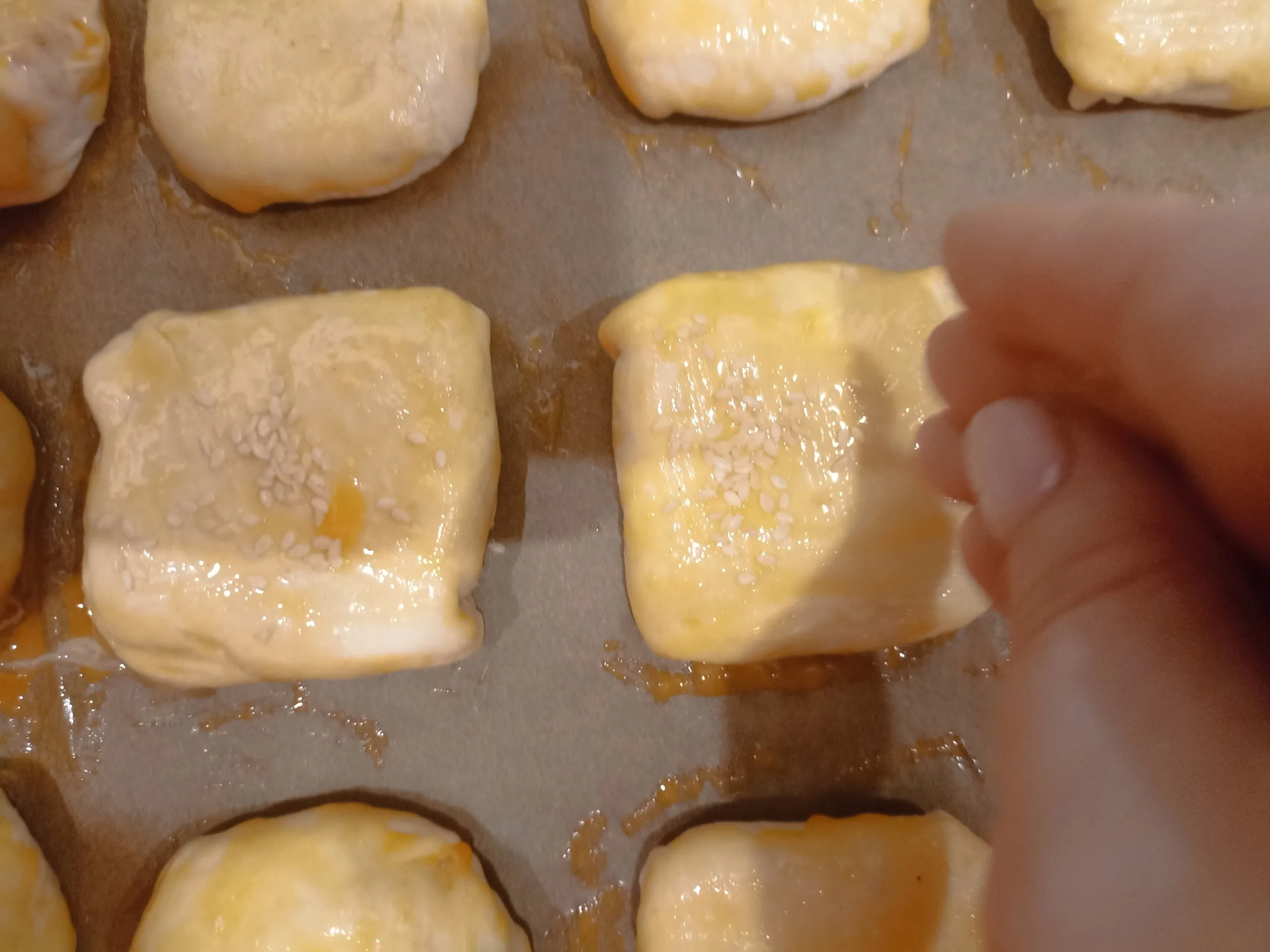 Шаг 10: Пирожки с мясом из слоеного теста «Ленивая самса»