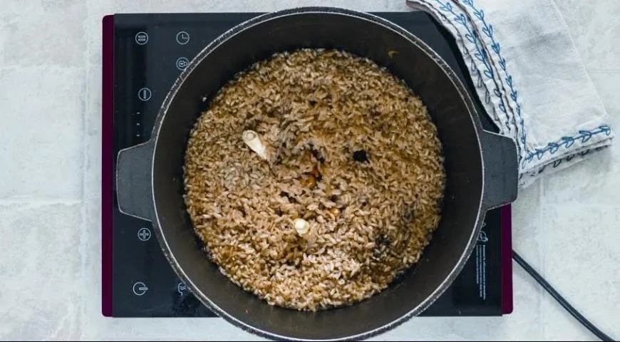 Плов с нутом в казане: шаг 10