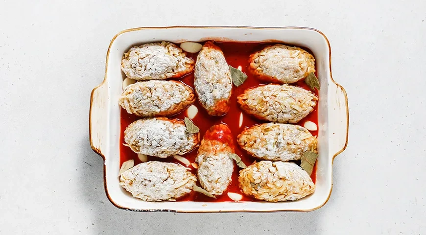 Постные ленивые голубцы: шаг 10