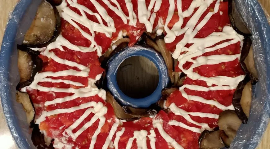 Салат с курочкой и баклажаном-гриль: шаг 10