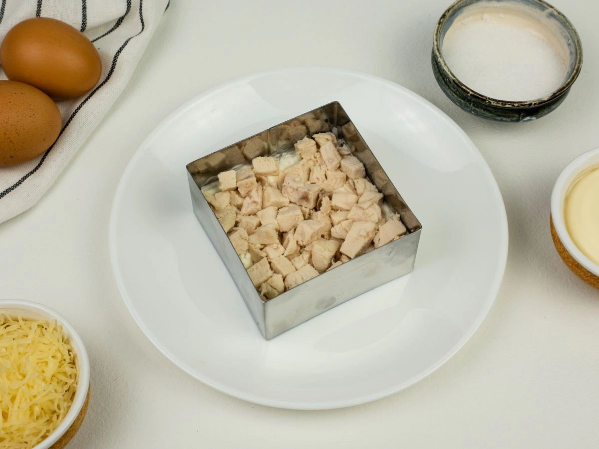 Шаг 10: Салат с рисом, курицей и черносливом