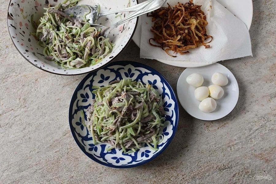 Шаг 10: Салат ташкент классический