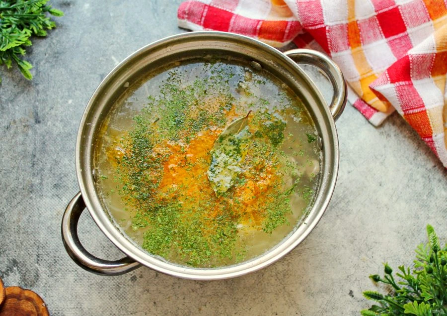 Шаг 10: Щис к и слой капустой и мясом