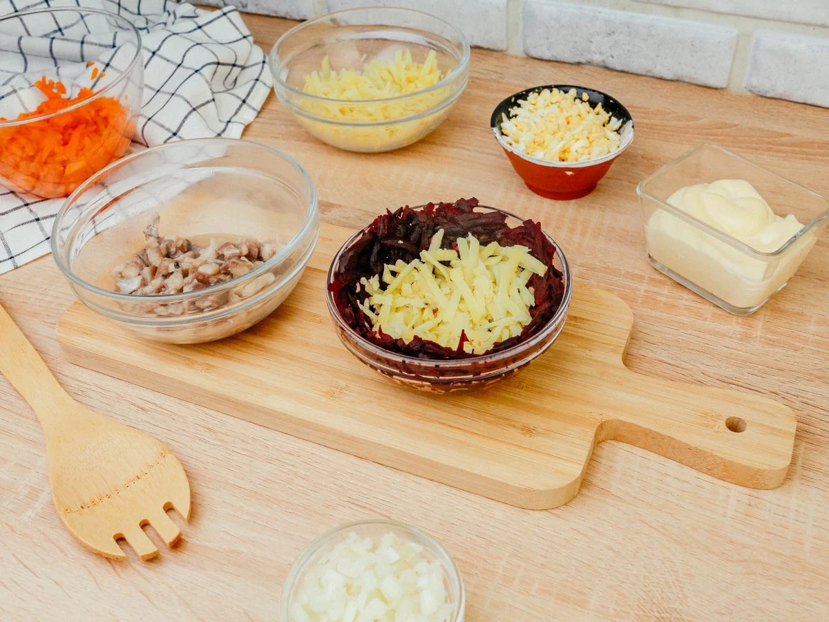 Шаг 10: Селедка под шубой