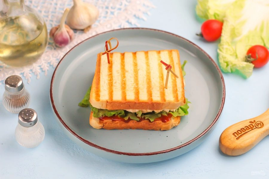 Шаг 10: Сэндвич с индейкой