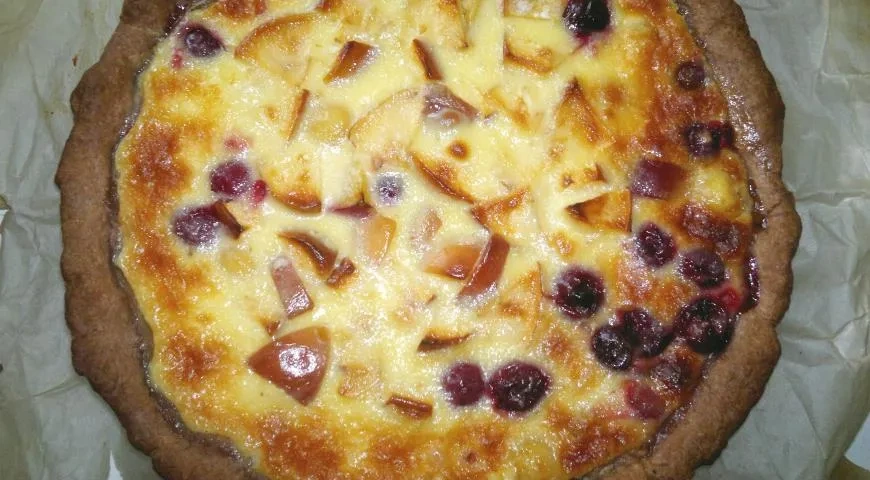 Сметанный пирог с фруктами: шаг 10