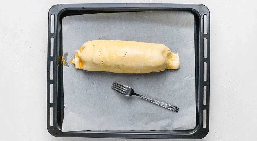 Свинина, запеченная в слоеном тесте: шаг 10