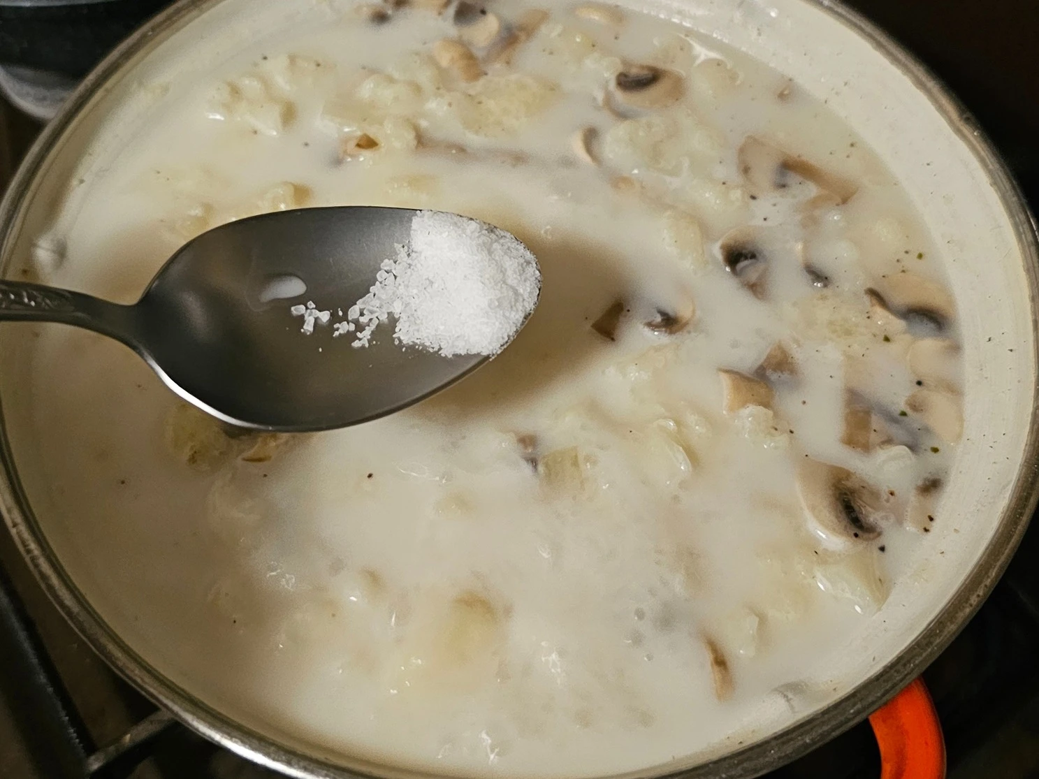 Шаг 10: Сырный суп с цветной капустой