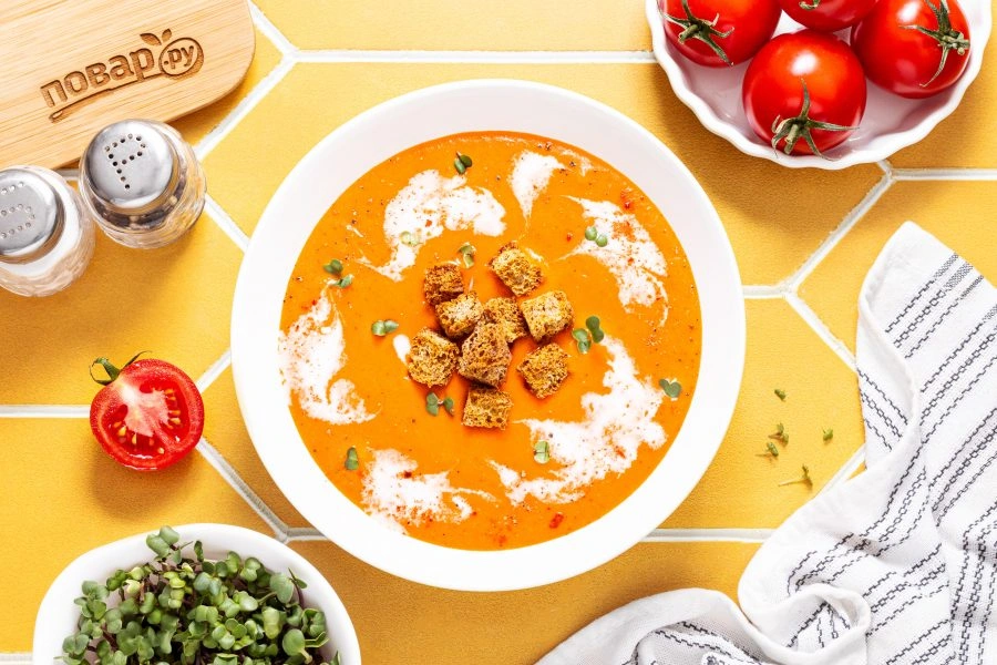 Шаг 10: Томатный крем-суп