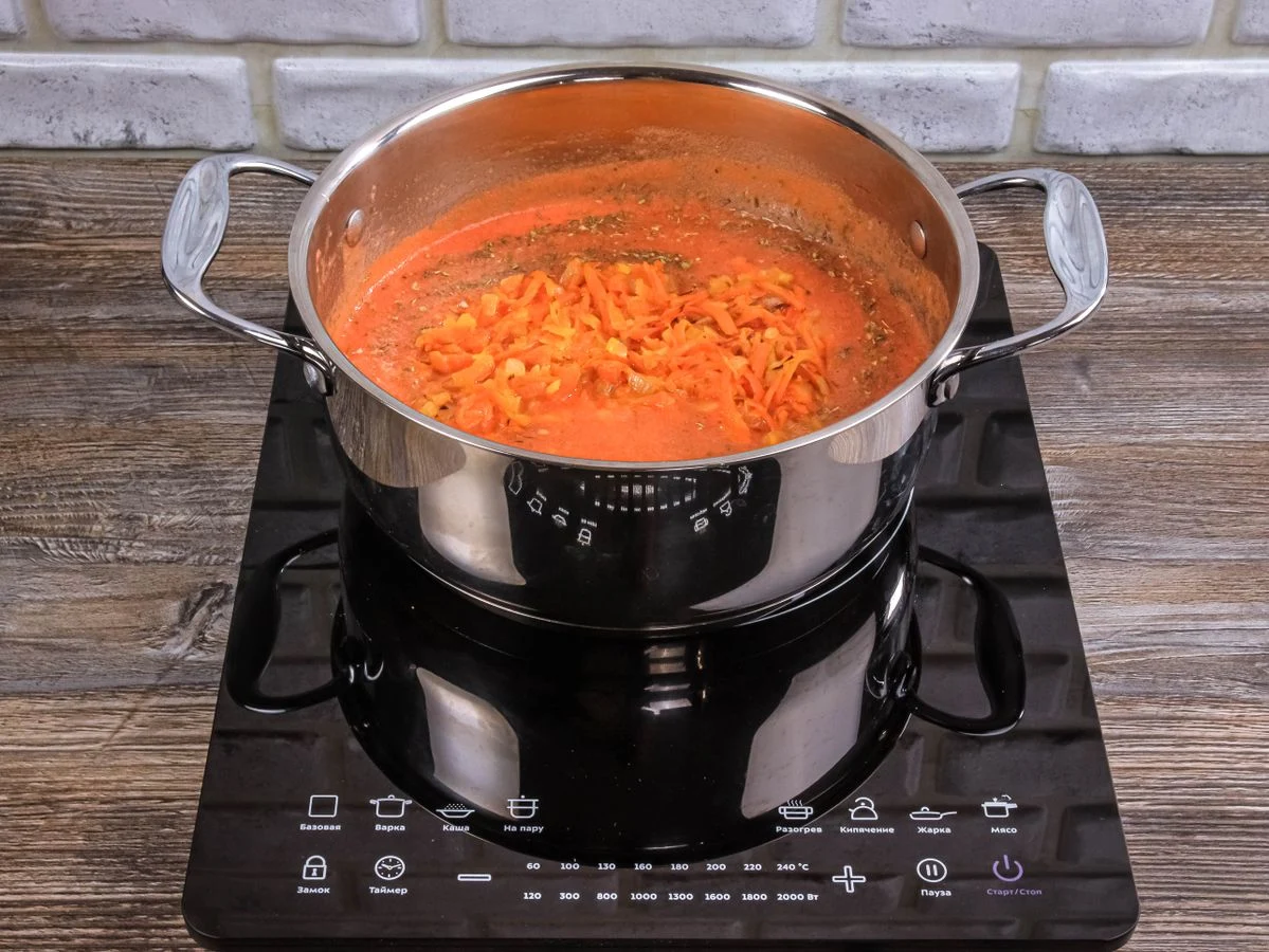 Шаг 10: Томатный крем-суп со сливками