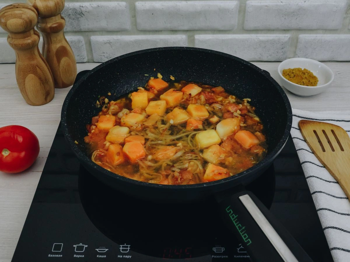 Шаг 10: Тыква с нутом