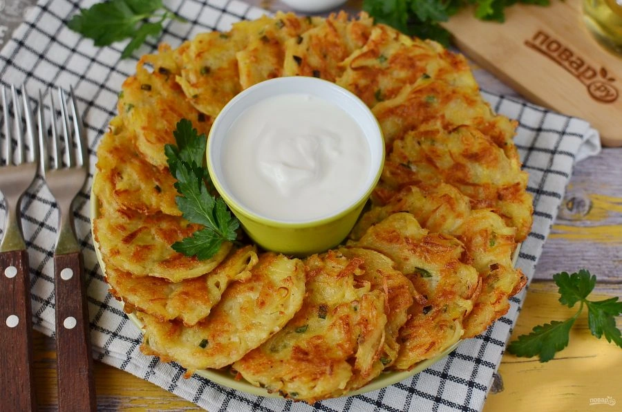 Шаг 10: Вкус ные картофель ные драники