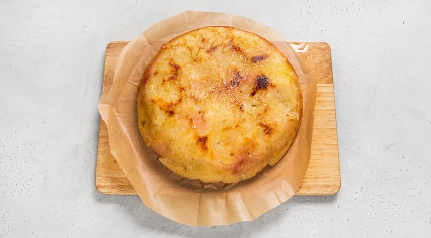 Яблочный пирог на сковороде: шаг 10