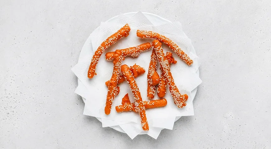 Жареные картофельные палочки из пюре: шаг 10