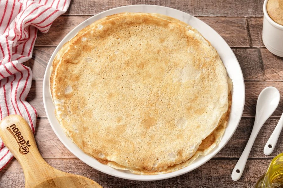 Шаг 11: Блины на минеральной воде