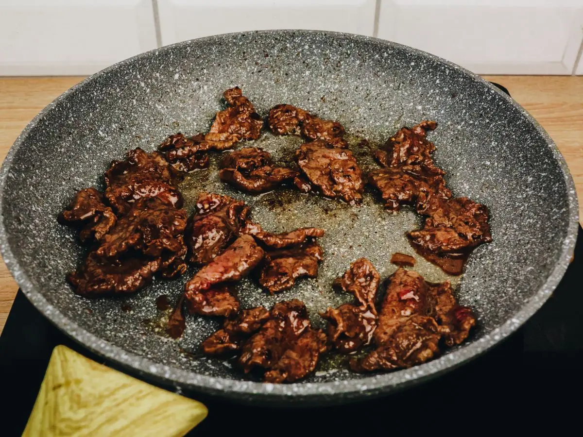 Шаг 11: Булгур с овощами и говядиной