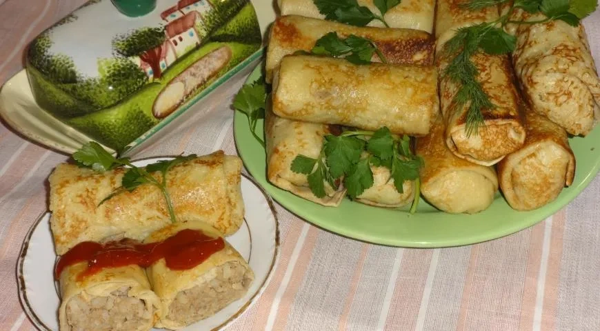 Фаршированные блины на рассоле: шаг 11