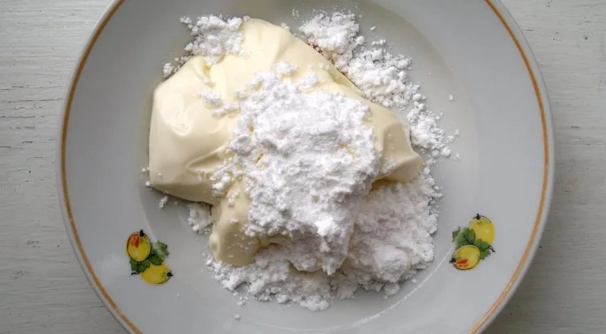 Кекс с апельсином, клюквой и сырным кремом: шаг 11