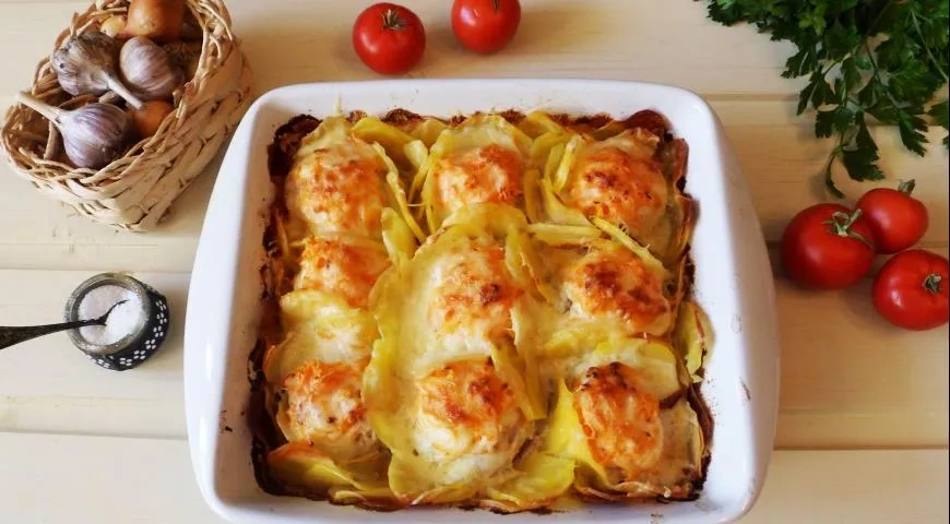 Котлеты с картошкой в духовке: шаг 11