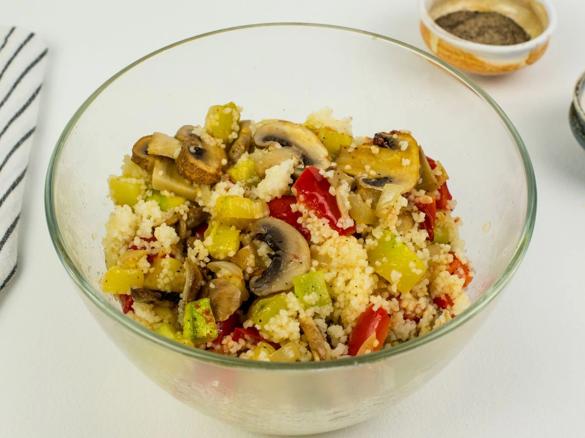 Шаг 11: Кускус с овощами