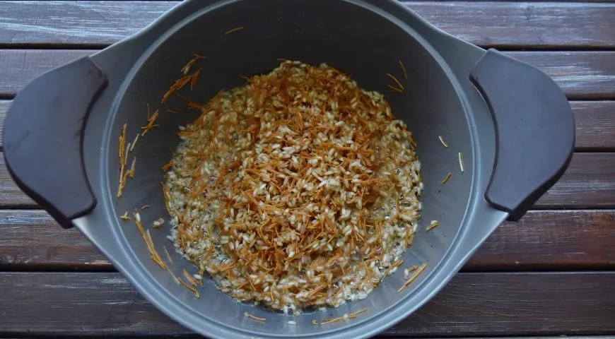 Медовый махмудийе с пилавом: шаг 11