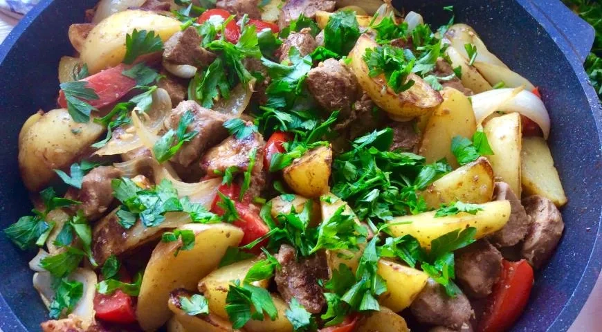 Оджахури из свинины по-грузински: шаг 11