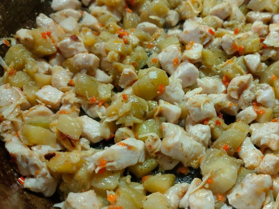 Шаг 11: Пирог с курицей и баклажаном