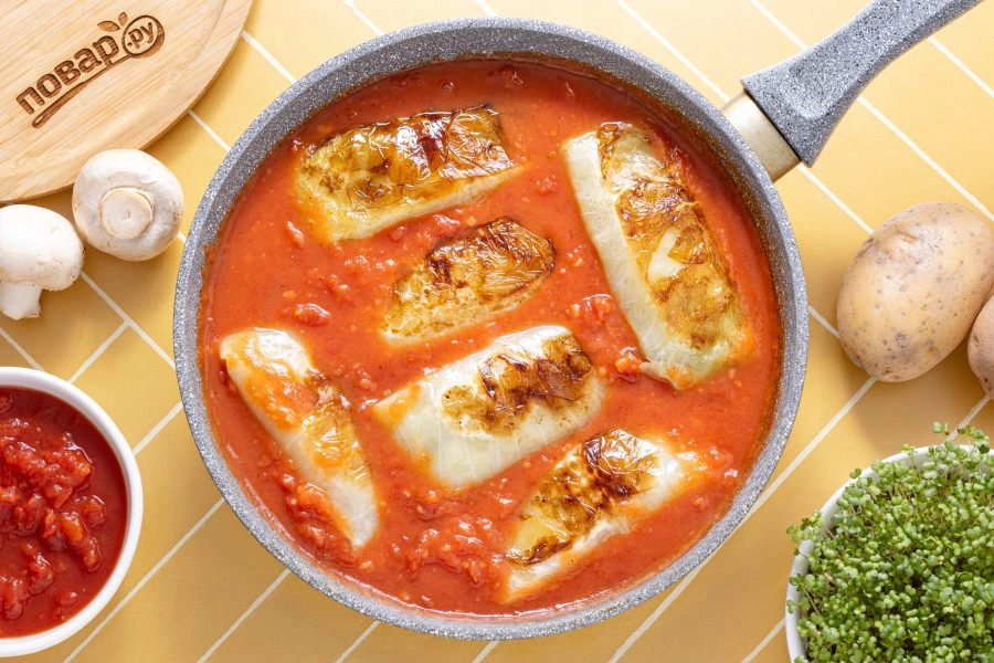 Шаг 11: Постных голубцов с картошкой