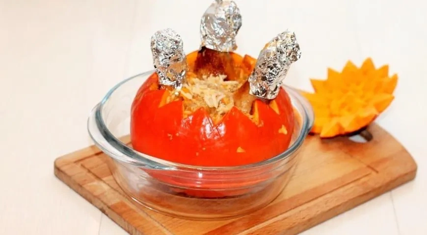 Пряная тыква с курицей: шаг 11