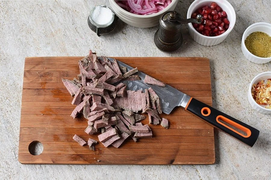 Шаг 11: Салат тбилиси с гранатом