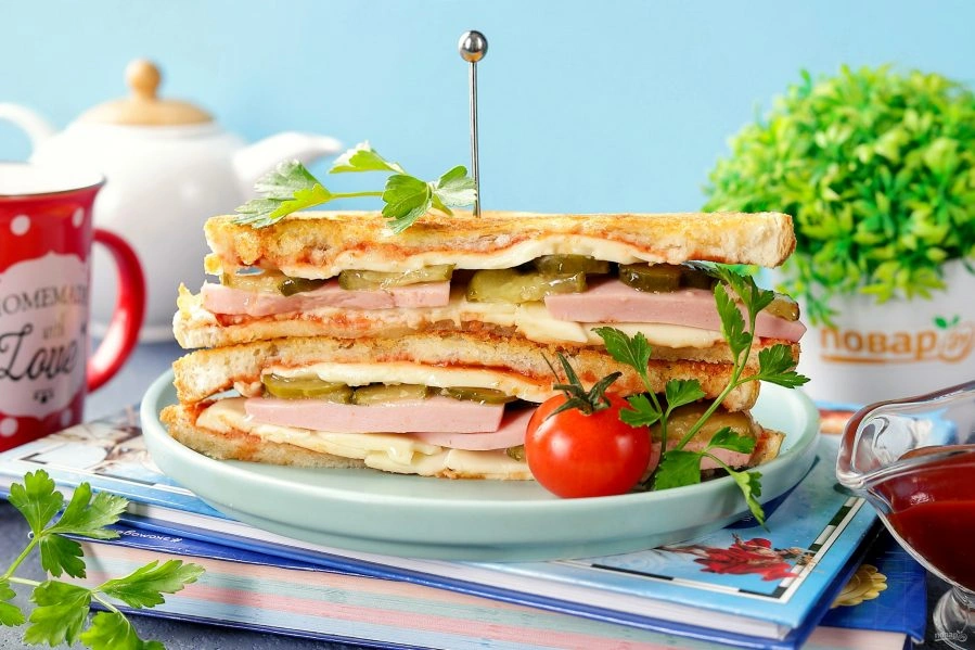 Шаг 11: Сэндвич в аэрогриле