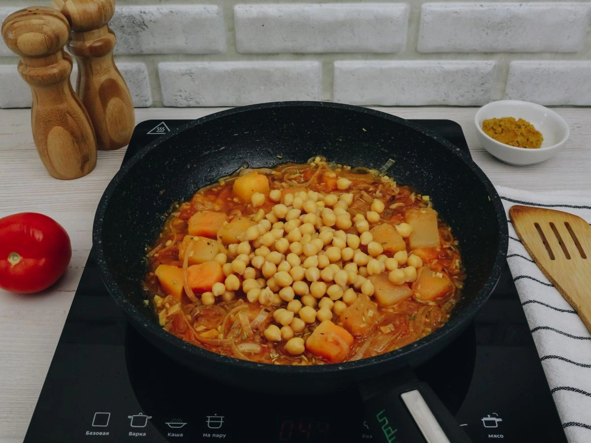 Шаг 11: Тыква с нутом