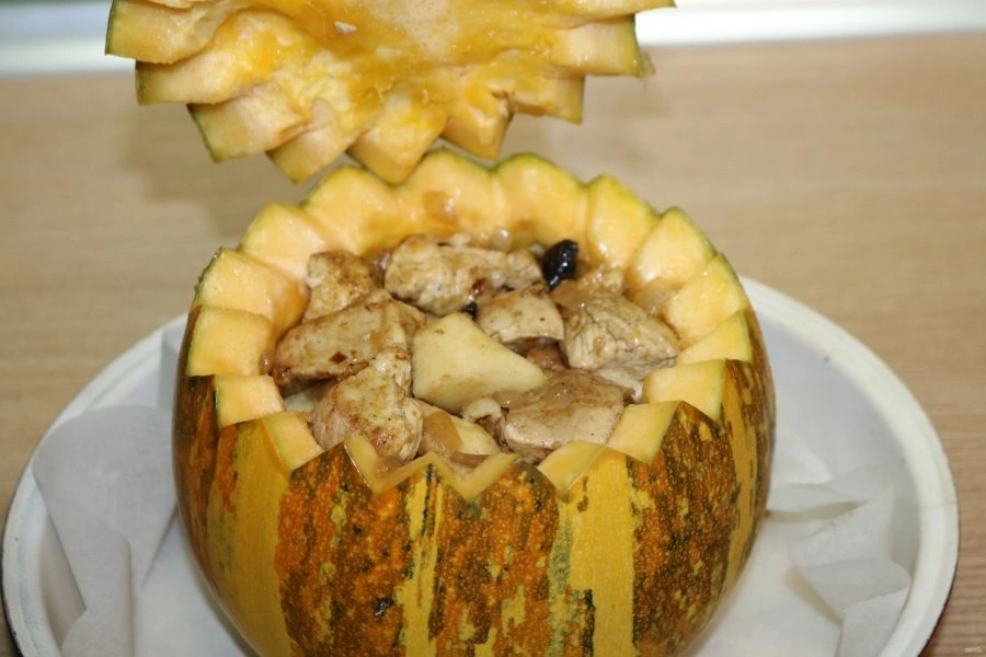 Шаг 11: Тыква запечённая с курицей
