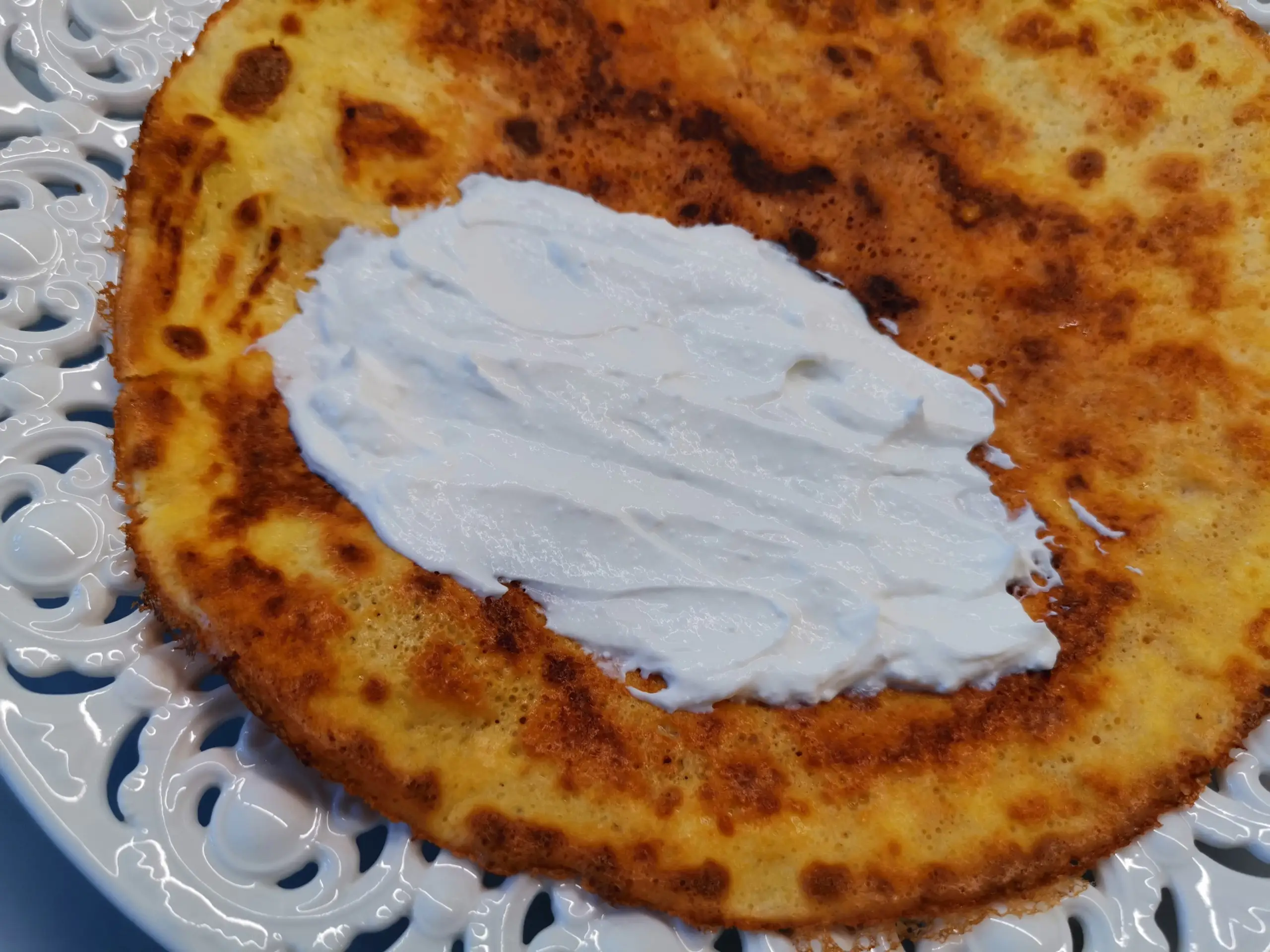 Шаг 11: Яичный блин с начинкой для кето-диеты