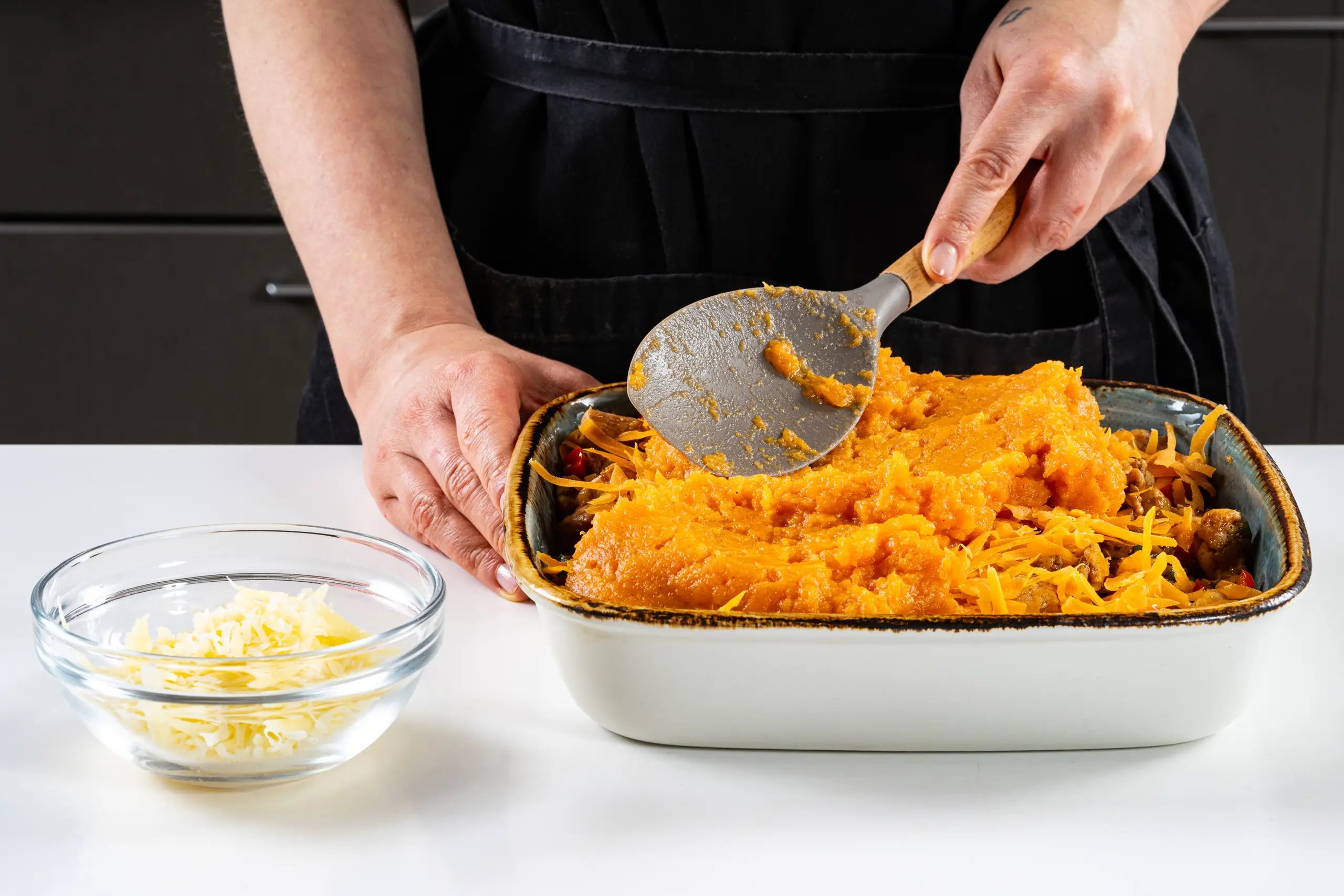 Шаг 11: Запеканка из батата с курицей