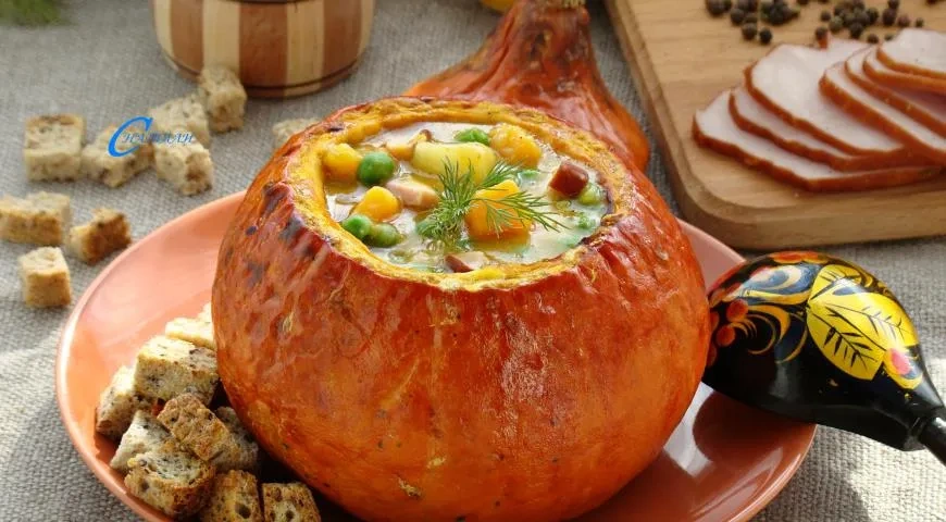 Гороховый суп Палитра осени: шаг 12