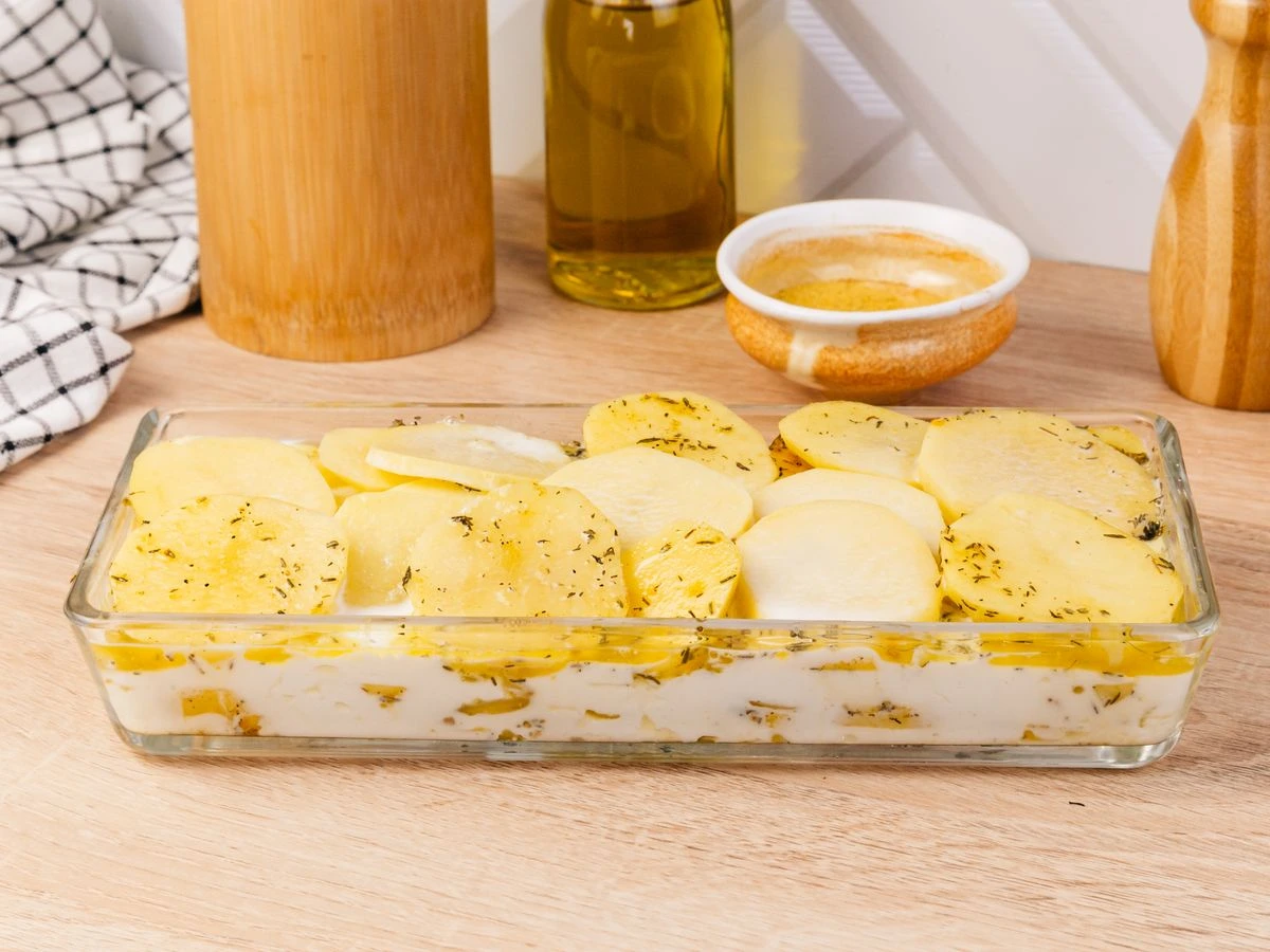 Шаг 12: Картофель в молоке, запеченный в духовке