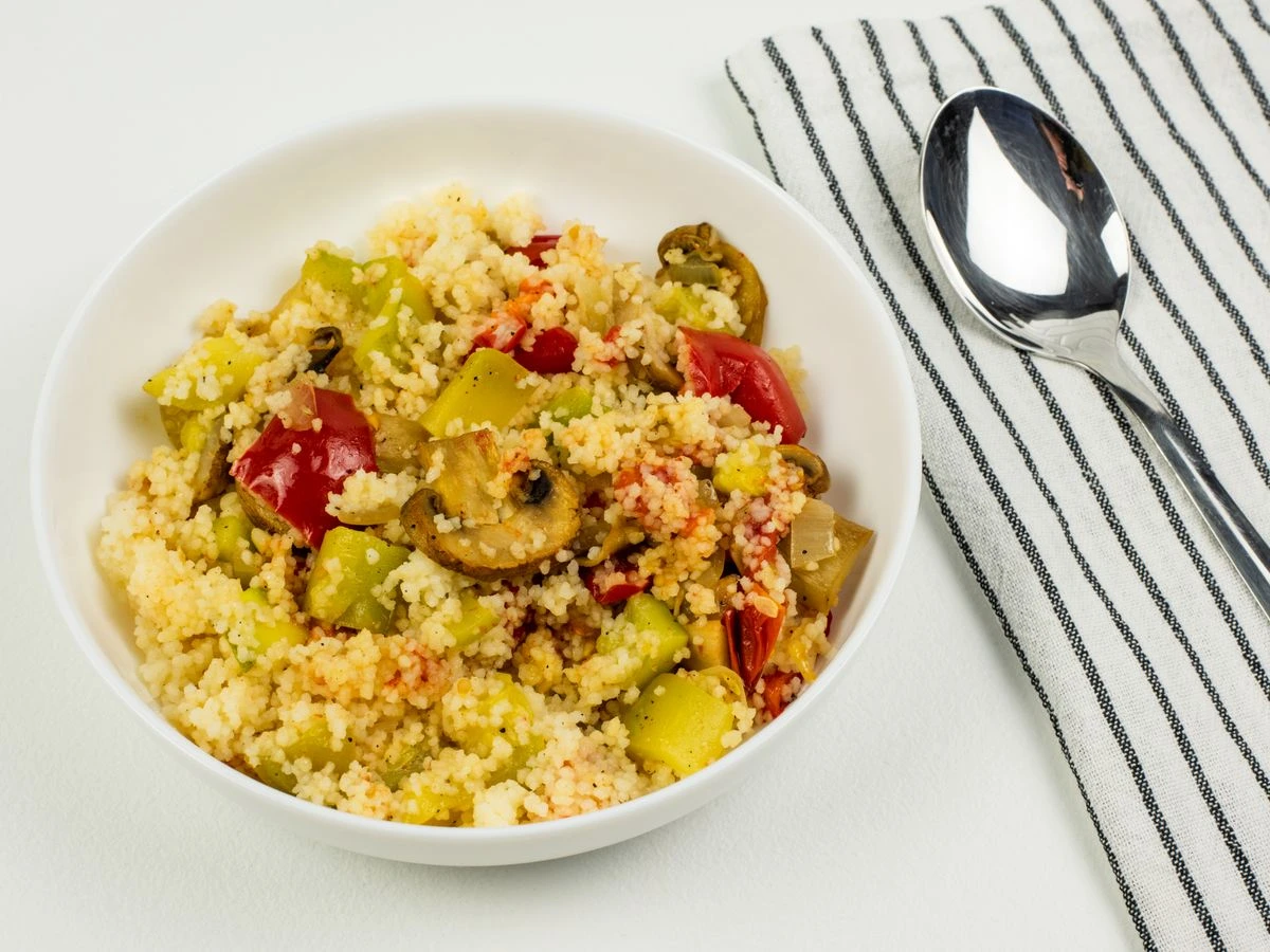 Шаг 12: Кускус с овощами
